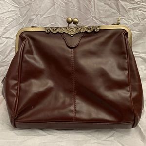 Brown Leather Shoulder Purse